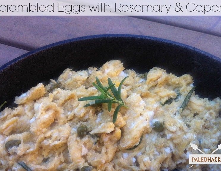Scrambled Eggs with Rosemary and Capers