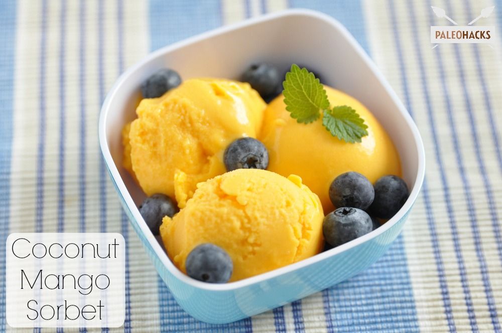 Coconut Mango Sorbet