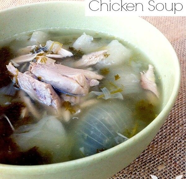 Parsley Turnip Chicken Soup