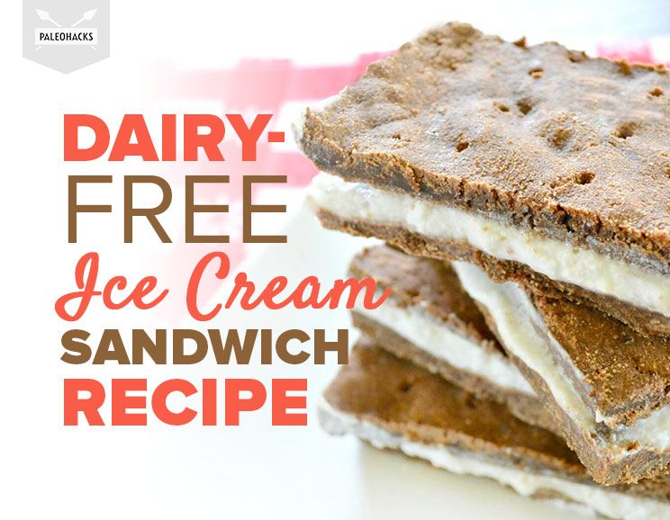 DairyFree Ice Cream Sandwich Recipe Paleo, Grain Free, Gluten Free