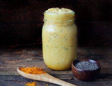 Turmeric Ginger Smoothie with Coconut Oil