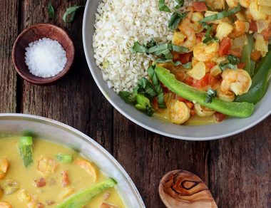 Coconut Curry Shrimp with Turmeric