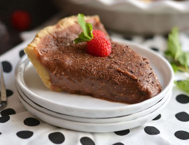 French Silk Pie with Coconut Oil