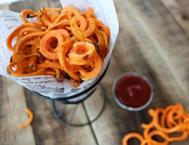 How to Make Healthy Curly Fries with Sweet Potatoes