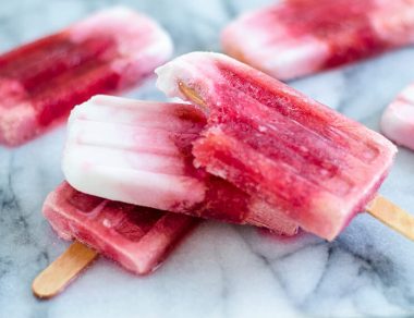 Easy Ombré Coconut Blood Orange Popsicles