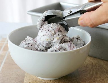 Blueberry Dream Ice Cream with Coconut Milk