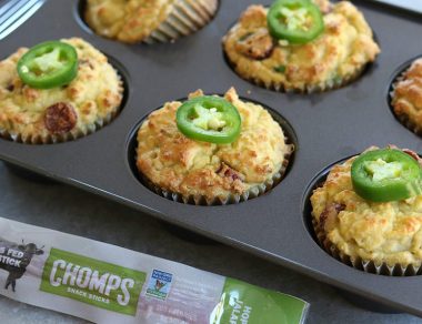 Coconut Flour Cornbread Muffins with Jalapeño Jerky