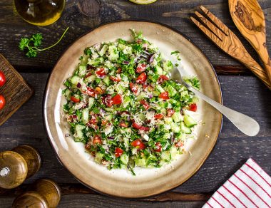 Cauliflower “Rice” Tabbouleh
