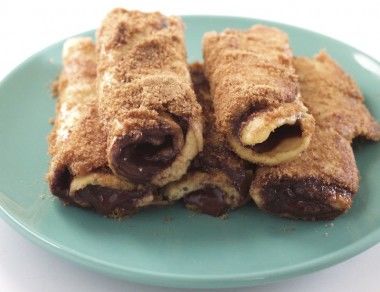Chocolate Hazelnut Roll-Ups