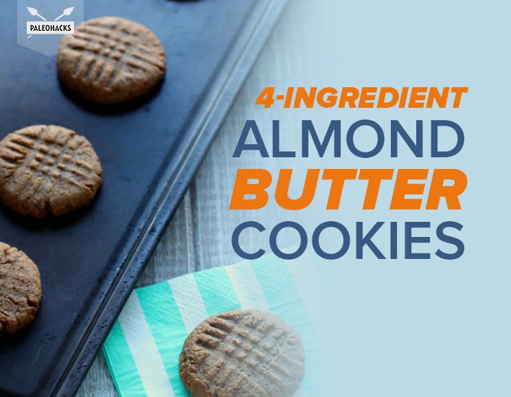 4Ingredient Almond Butter Cookies
