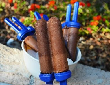 Frozen Hot Chocolate Popsicles