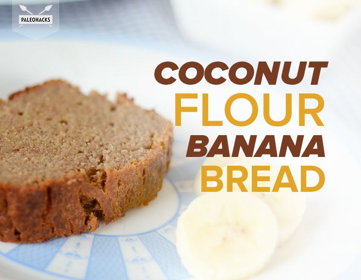 Paleo Banana Bread Recipe with Coconut Flour Grain Free, Gluten Free