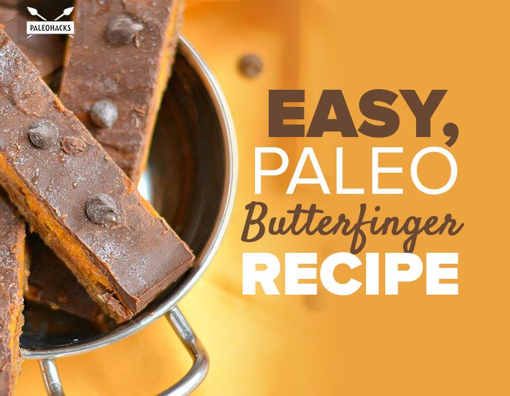 Easy, Paleo Butterfingers Recipe Gluten Free, Vegan