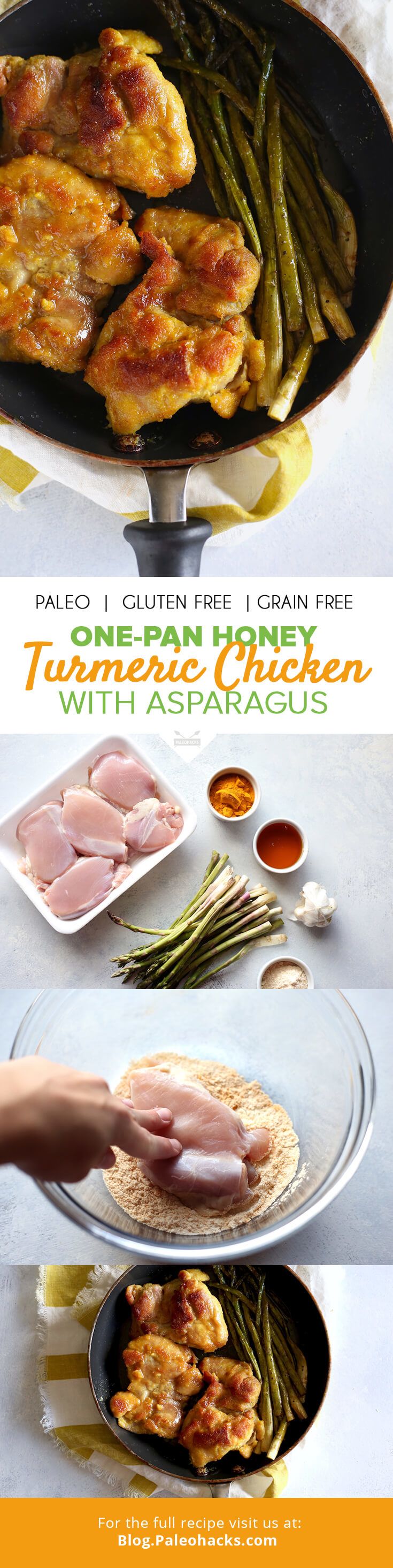 OnePan Honey Turmeric Chicken with Asparagus