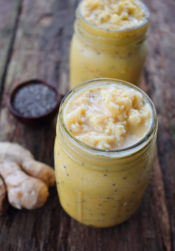 Turmeric Ginger Smoothie with Coconut Oil Paleo, DairyFree