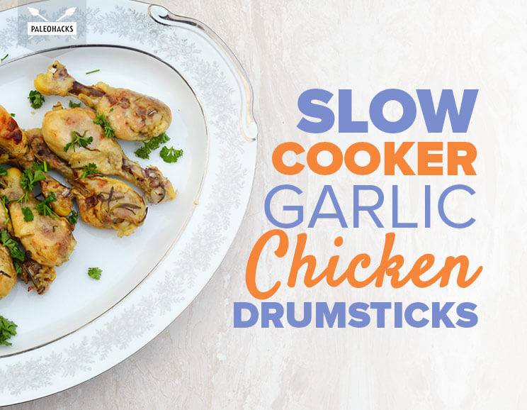 Slow Cooker Garlic Chicken Drumsticks Recipe Five Ingredients