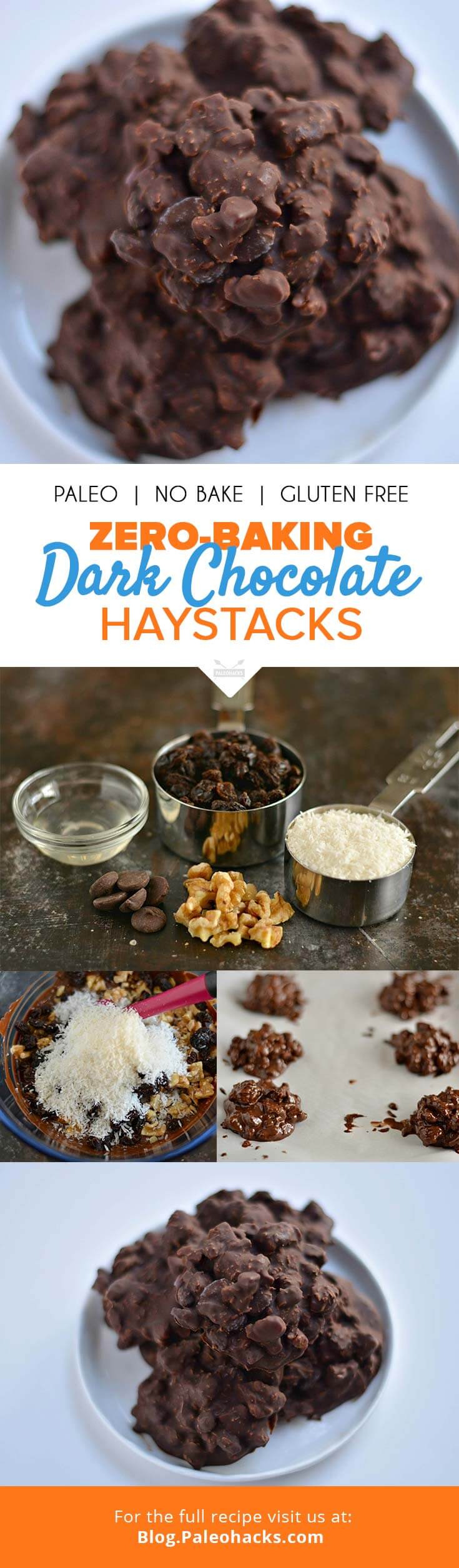 ZeroBaking Dark Chocolate Haystacks Paleo, DairyFree