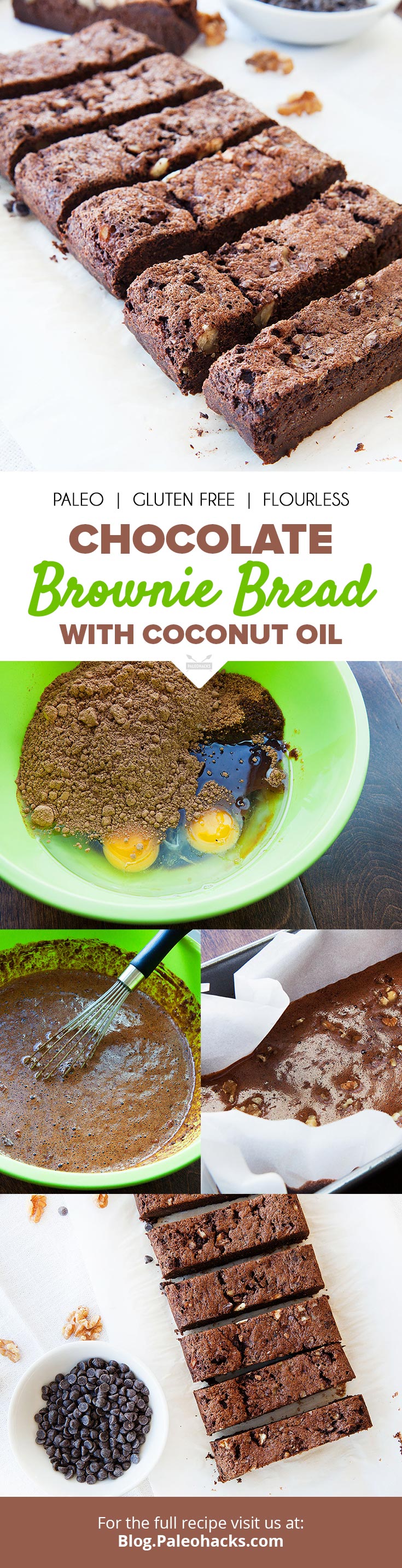 Raw Chocolate Brownie Bread Recipe Paleo, Gluten Free