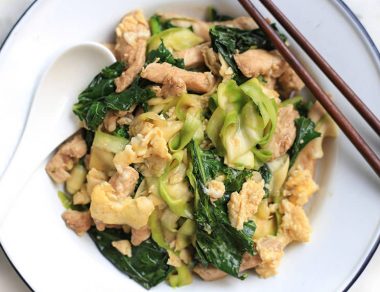 Pad See Ew with Light Zucchini Noodles