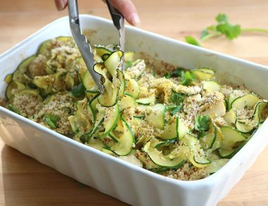 Easy Creamy Chicken Zoodle Casserole