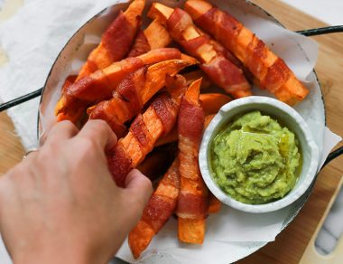 Crispy Bacon-Wrapped Sweet Potato Fries
