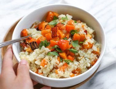 Grain-Free Butternut Squash Cauliflower Risotto