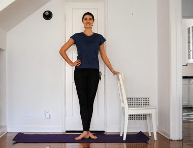 Easy + Gentle Home Barre Workout (You Just Need a Chair!)