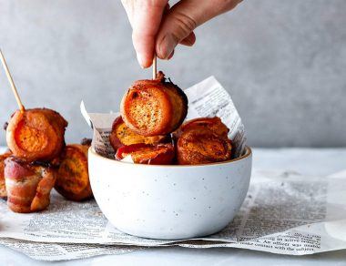 Bacon-Wrapped Sweet Potato Bites