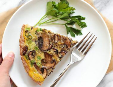 Low Carb Keto Quiche with Pork Crust