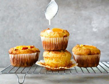 Orange Cardamom Keto Muffins with Coconut Butter Glaze