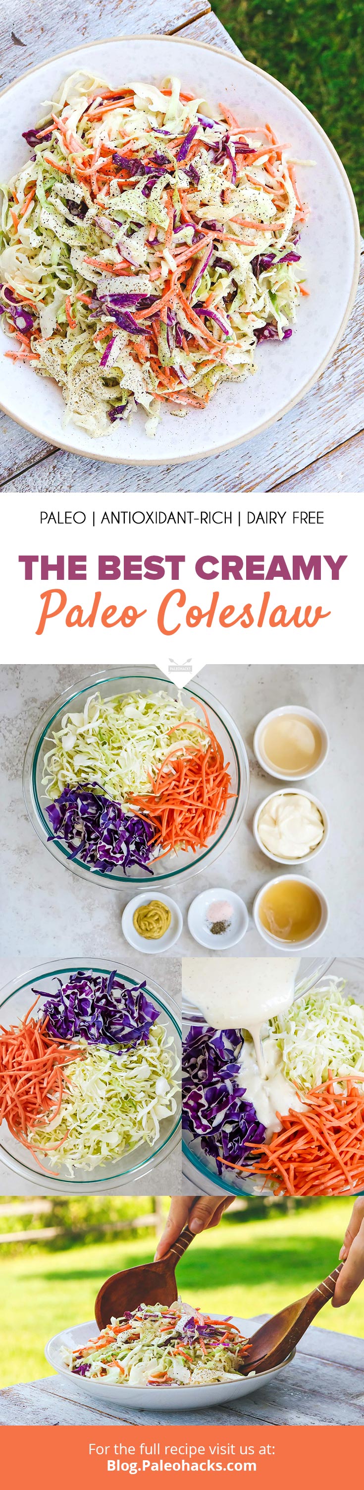 The Best Creamy Paleo Coleslaw Recipe DairyFree, AntioxidantRich