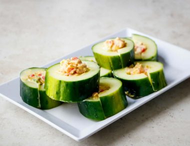 Stuffed Keto Cucumber Bites