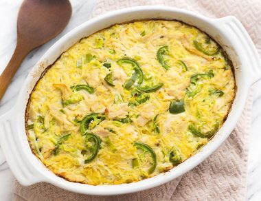 Jalapeño Chicken Spaghetti Squash Casserole