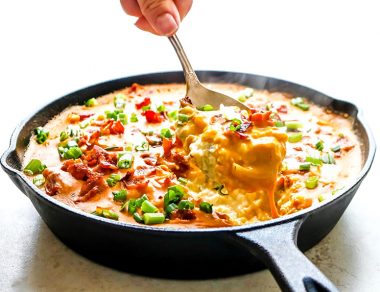 Twice-Baked Bacon Cauliflower Casserole