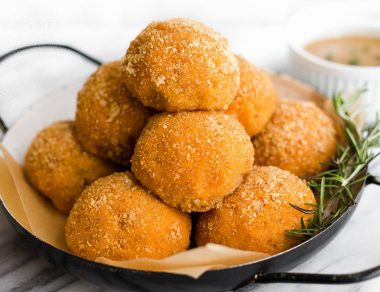 Turkey and Mashed Sweet Potato Balls