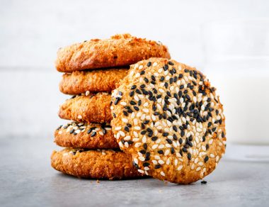 Almond Flour Honey Tahini Cookies