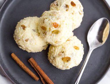 Coconut Maple Raisin Ice Cream
