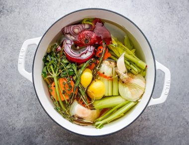 How To Make Amazing Vegetable Broth with Kitchen Scraps