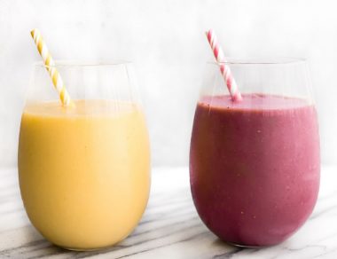On-The-Go Strawberry and Mango Smoothies