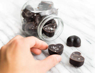 Easy Cacao Butter Chocolate Hearts