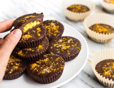 Golden Milk Chocolate Cashew Butter Cups
